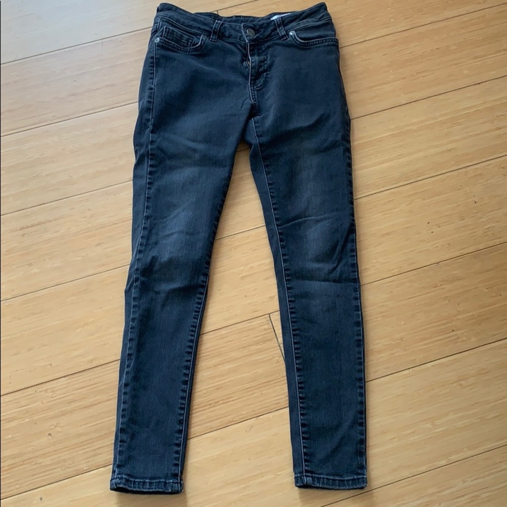 ANINE BING SKINNY JAGGER JEAN CHARCOAL WASH 26
